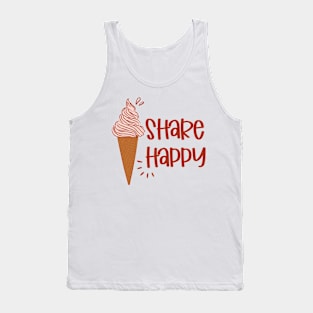 Ice cream share happy Tank Top